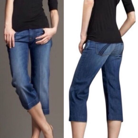 7 For All Mankind Women's Dojo Capri Jeans  |  Size:  31 - Picture 1 of 15